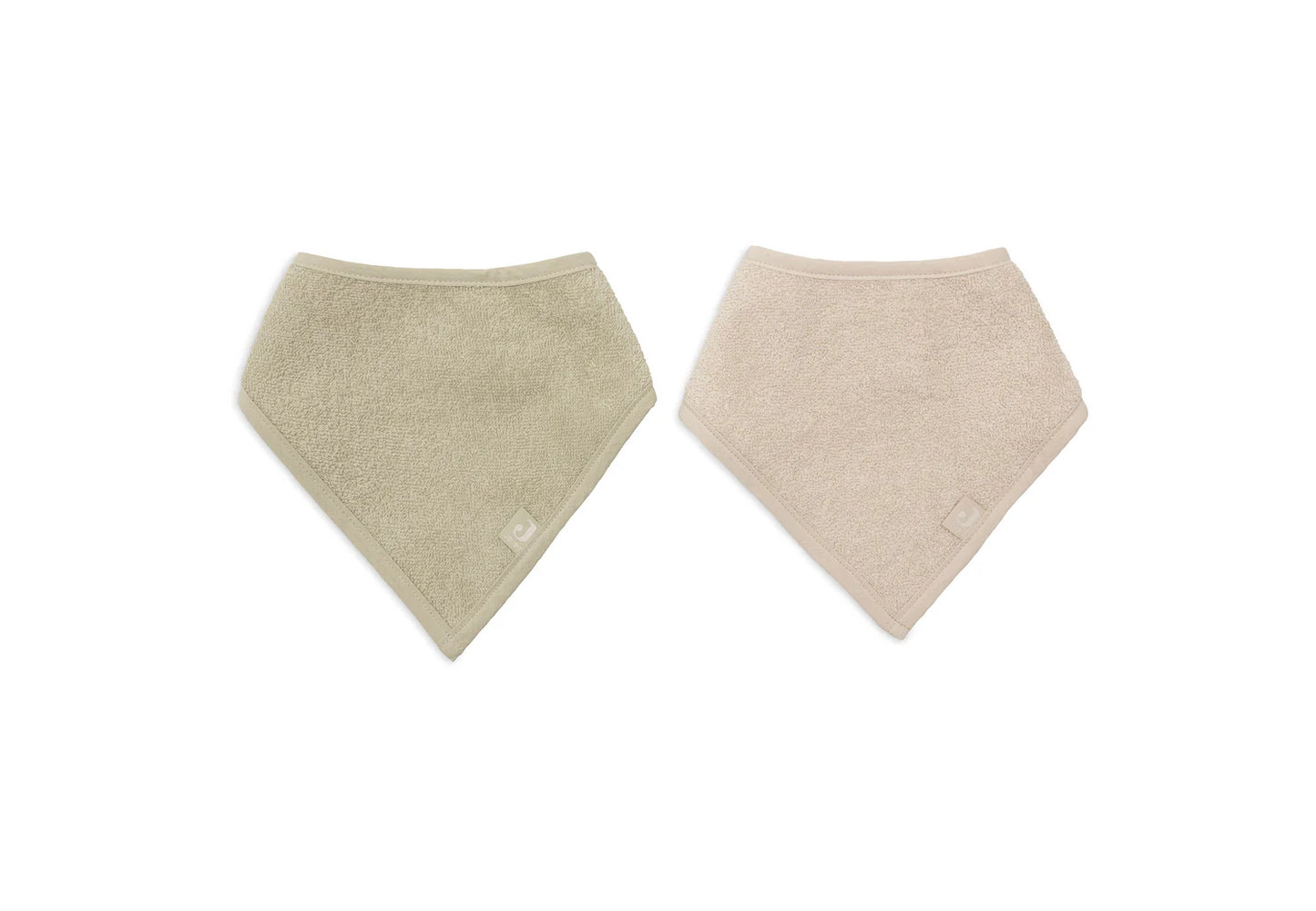 Lot de 2 bavoirs bandana éponge - Soft matcha