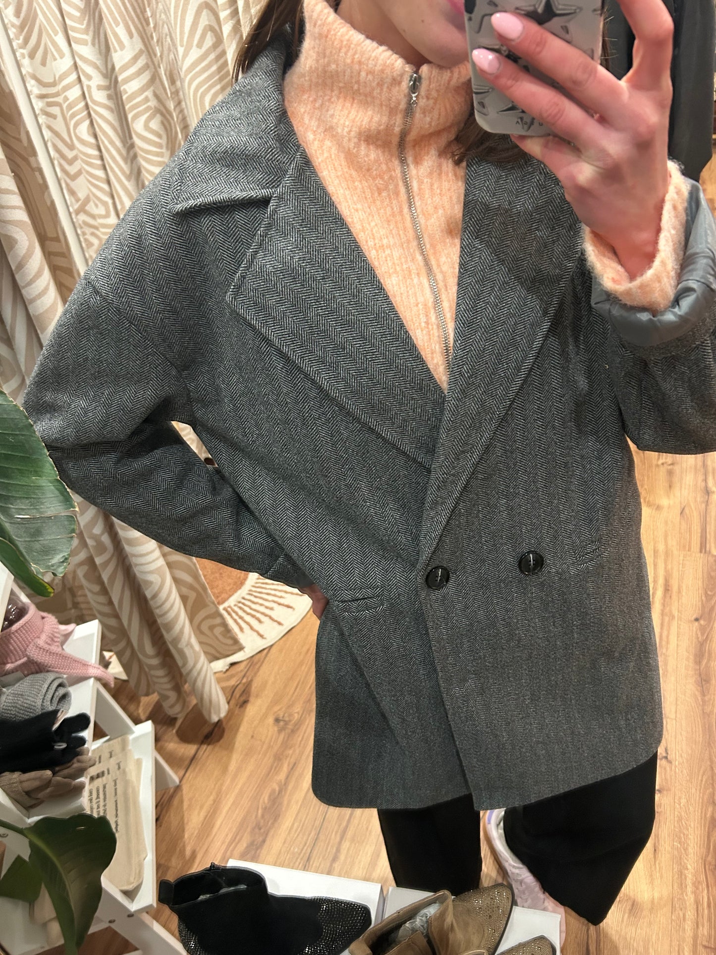 Manteau Gris Coline