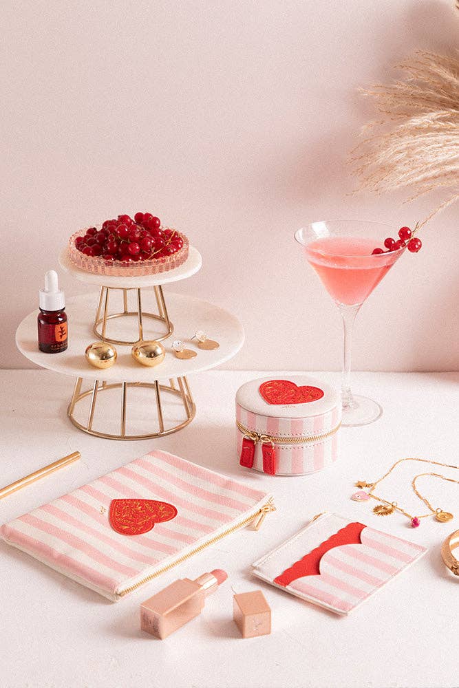 Pochette Pink Stripes