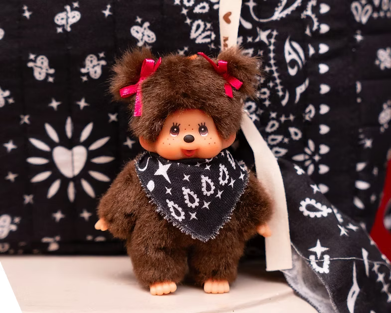 Porte clés grigri Kiki - Gigi Bandana Noir
