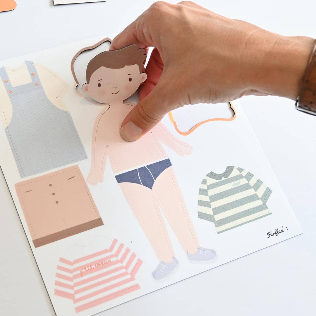 POUPEE MAGNETIQUE - SILHOUETTE A HABILLER – GARÇON