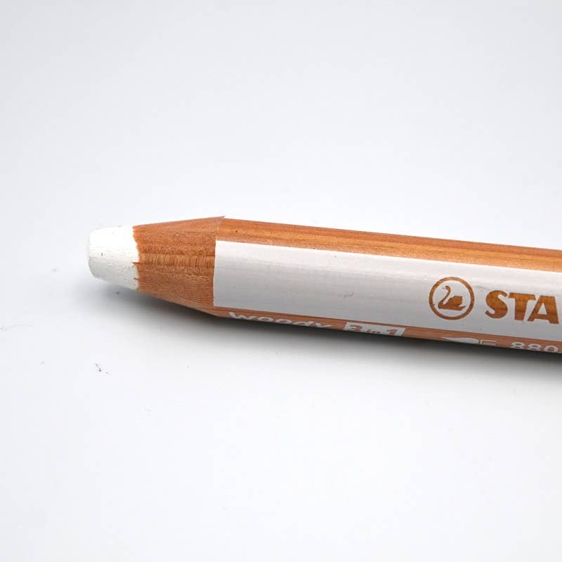 Crayon woody stabilo blanc