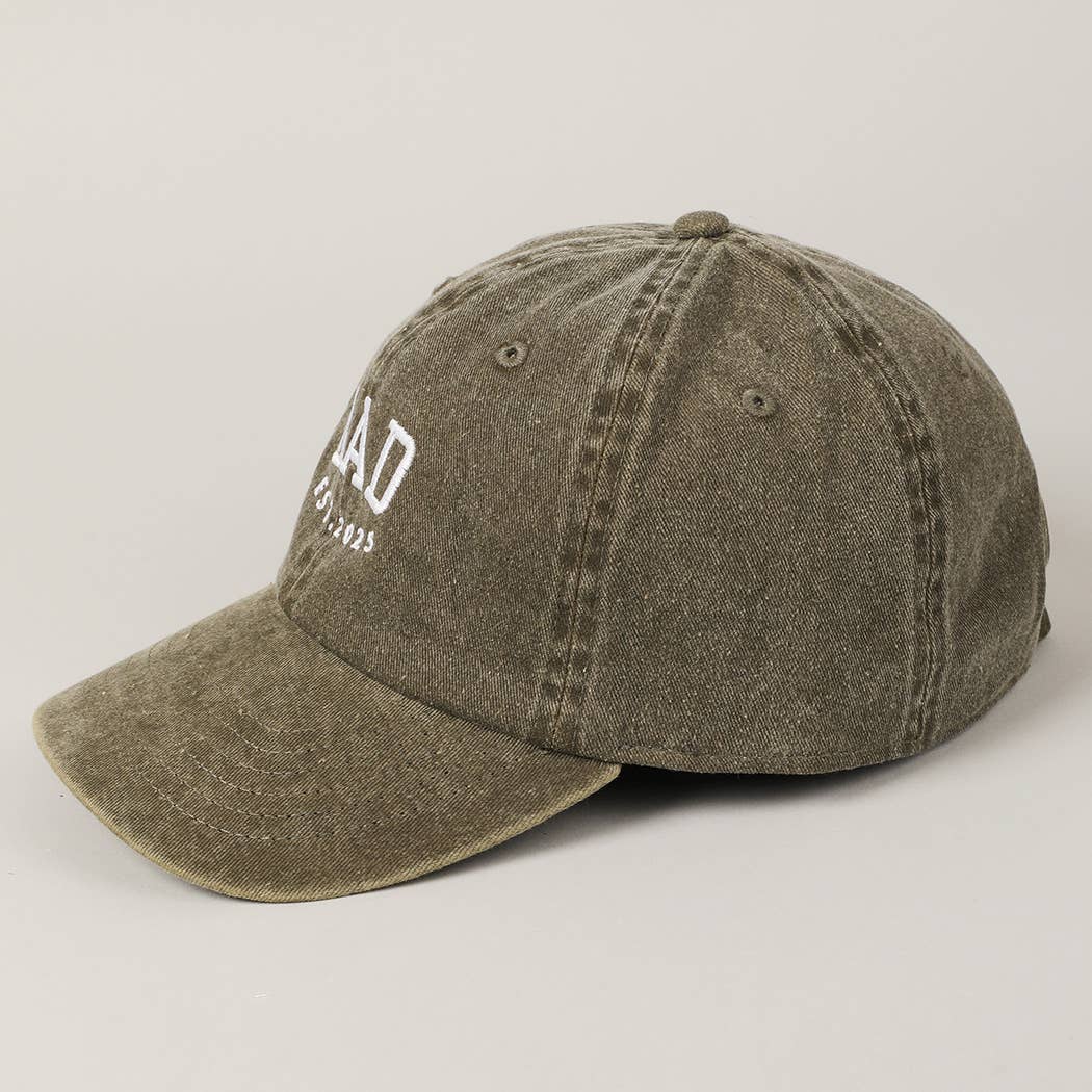 Casquette de baseball brodée « DAD EST.2025 »