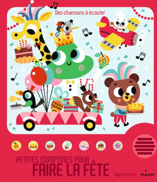 LIVRE SONORE PETITES COMPTINES POUR FAIRE LA FETE