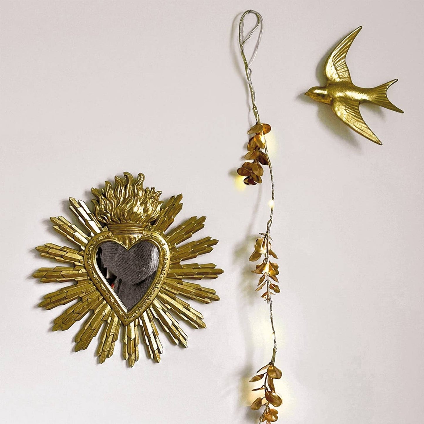 Miroir Ex-voto doré D28cm