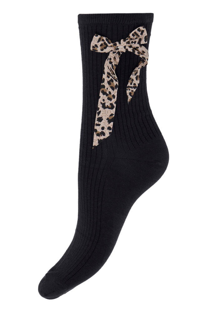 Chaussette Aleobo Noir et léopard