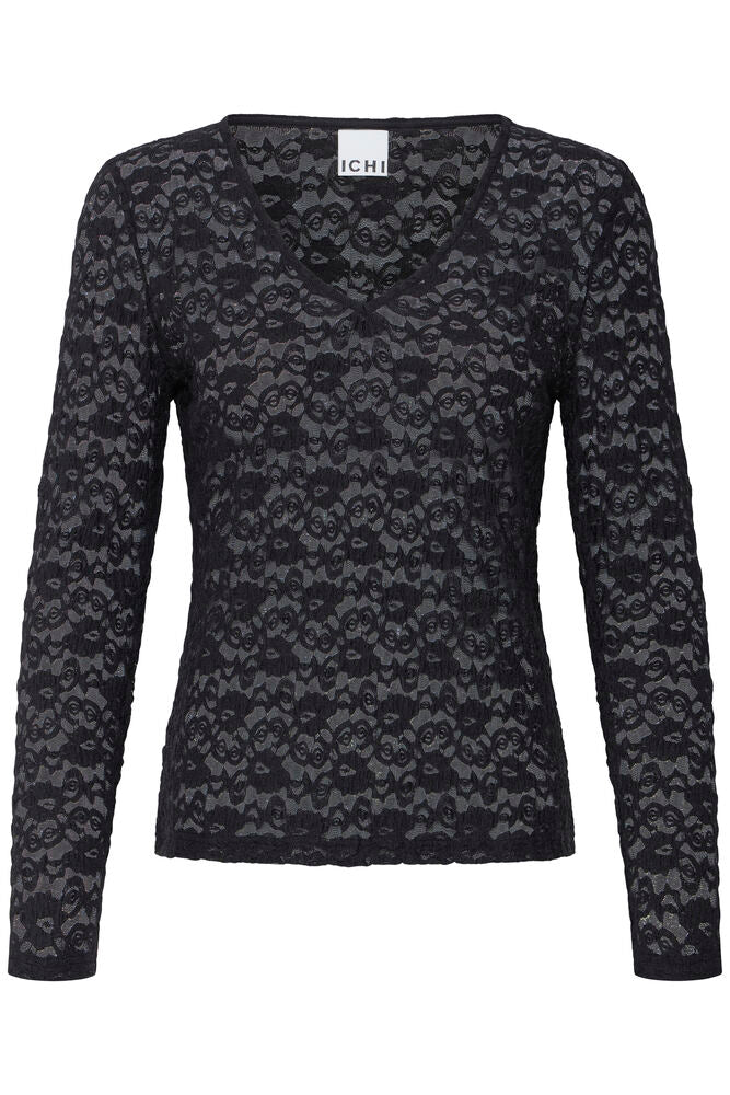 Top Hofelie à dentelle Noir