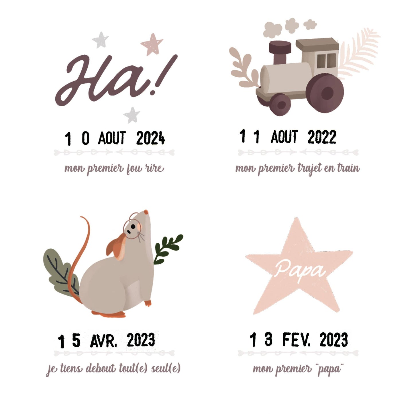 Affiche "Mes Premières Fois" - Souris poudre