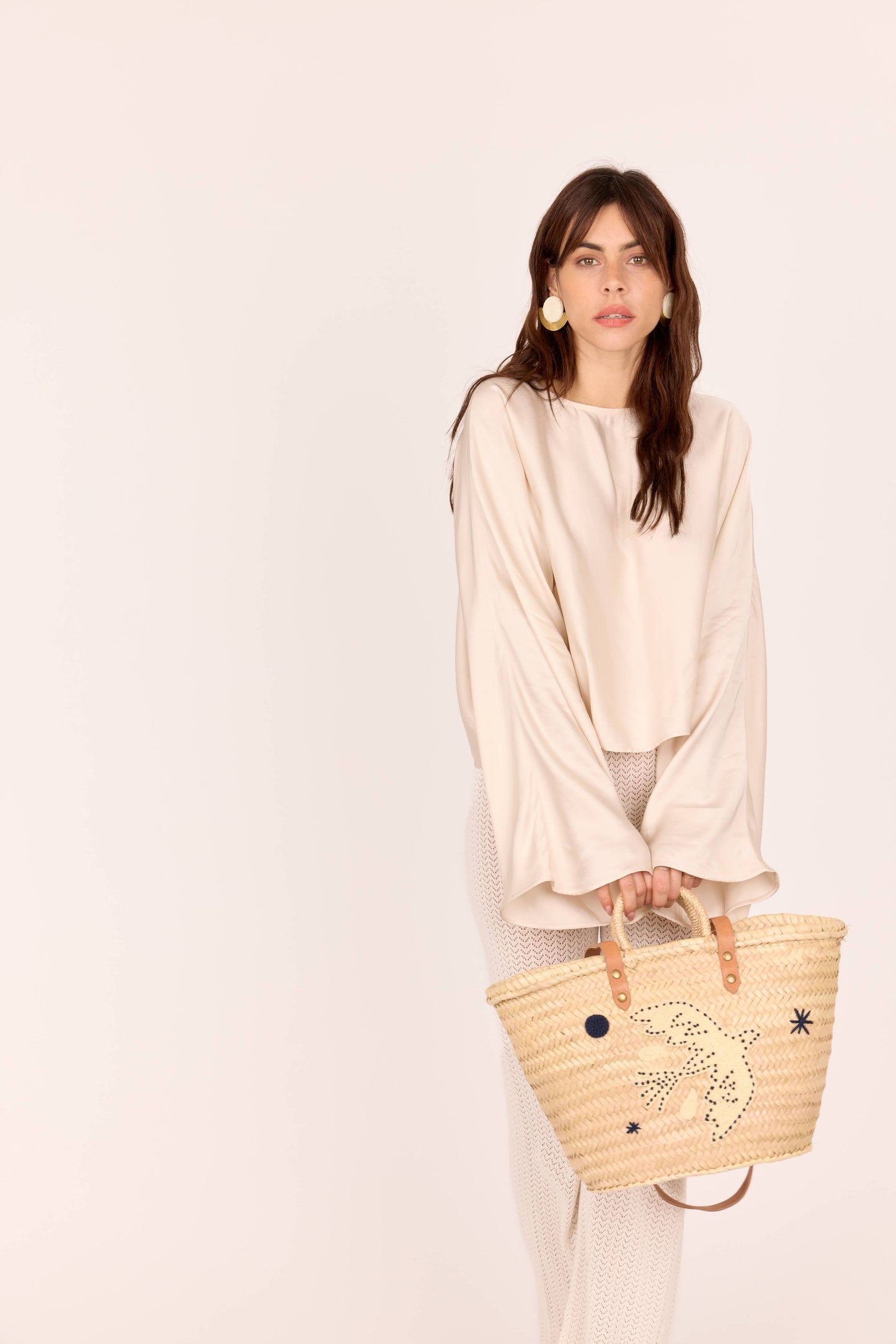 PANIER BRODÉ PALOMA MARINE