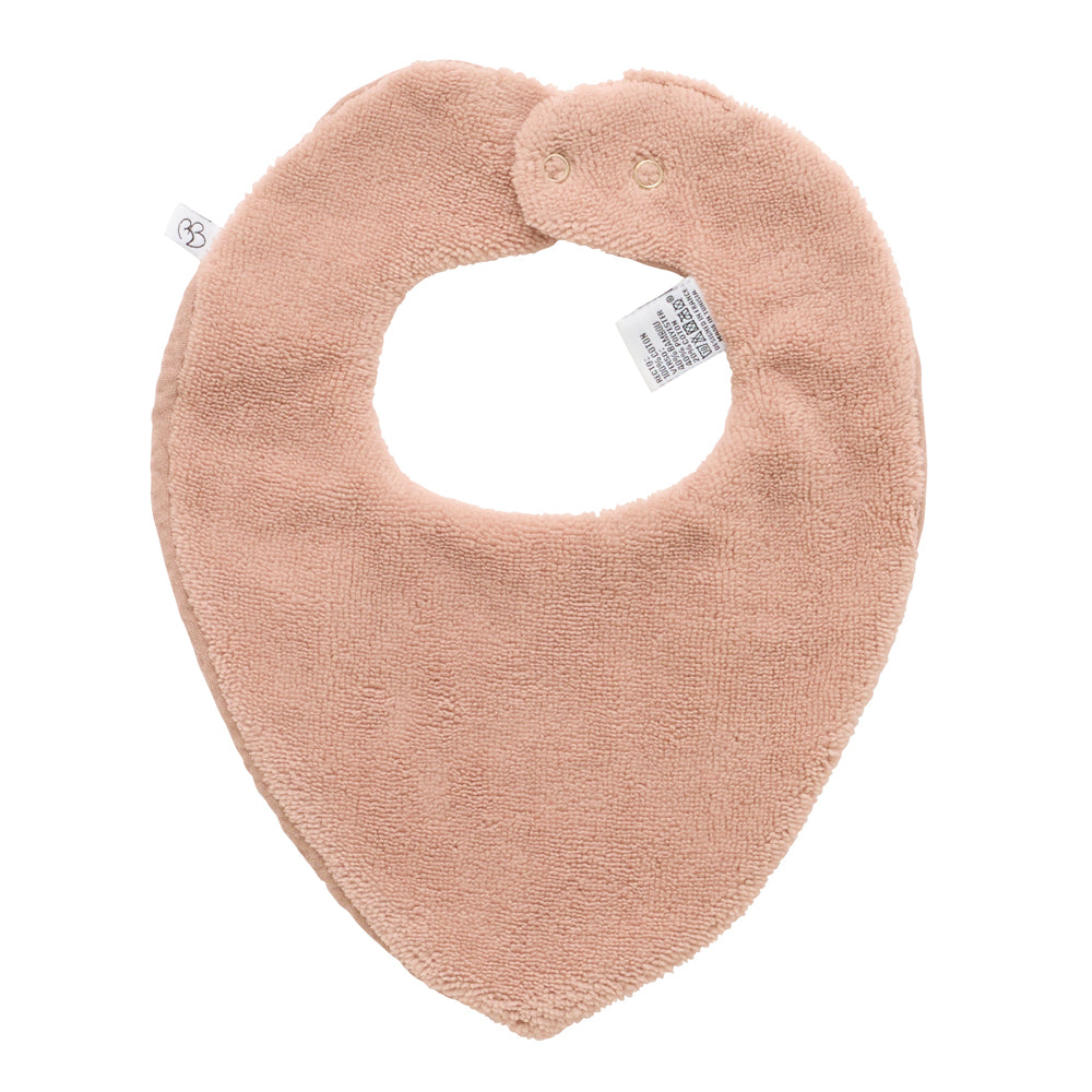 Bavoir Bandana réversible bambou/gaze de coton - Mocha