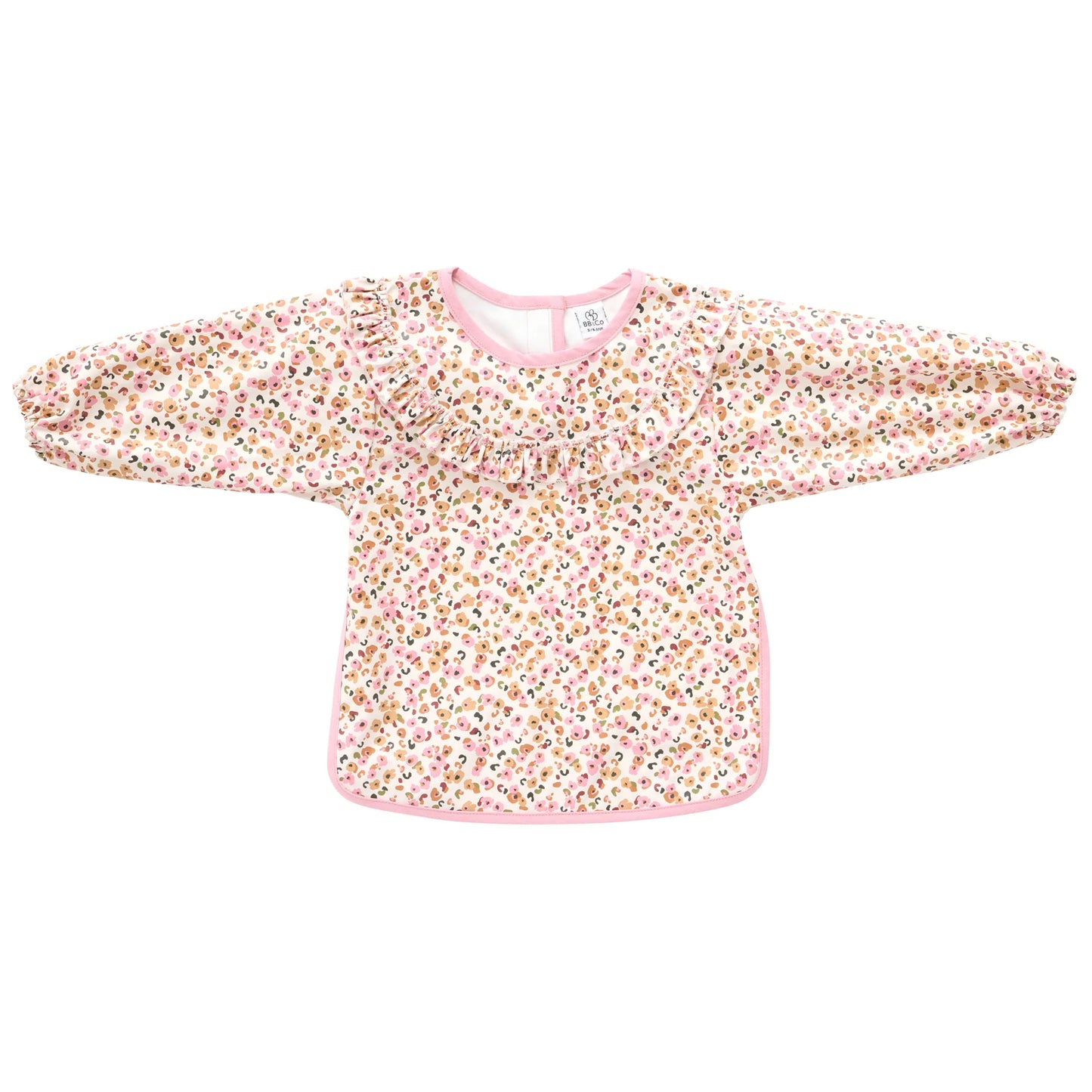 Bavoir-tablier froufrou imperméable léopard