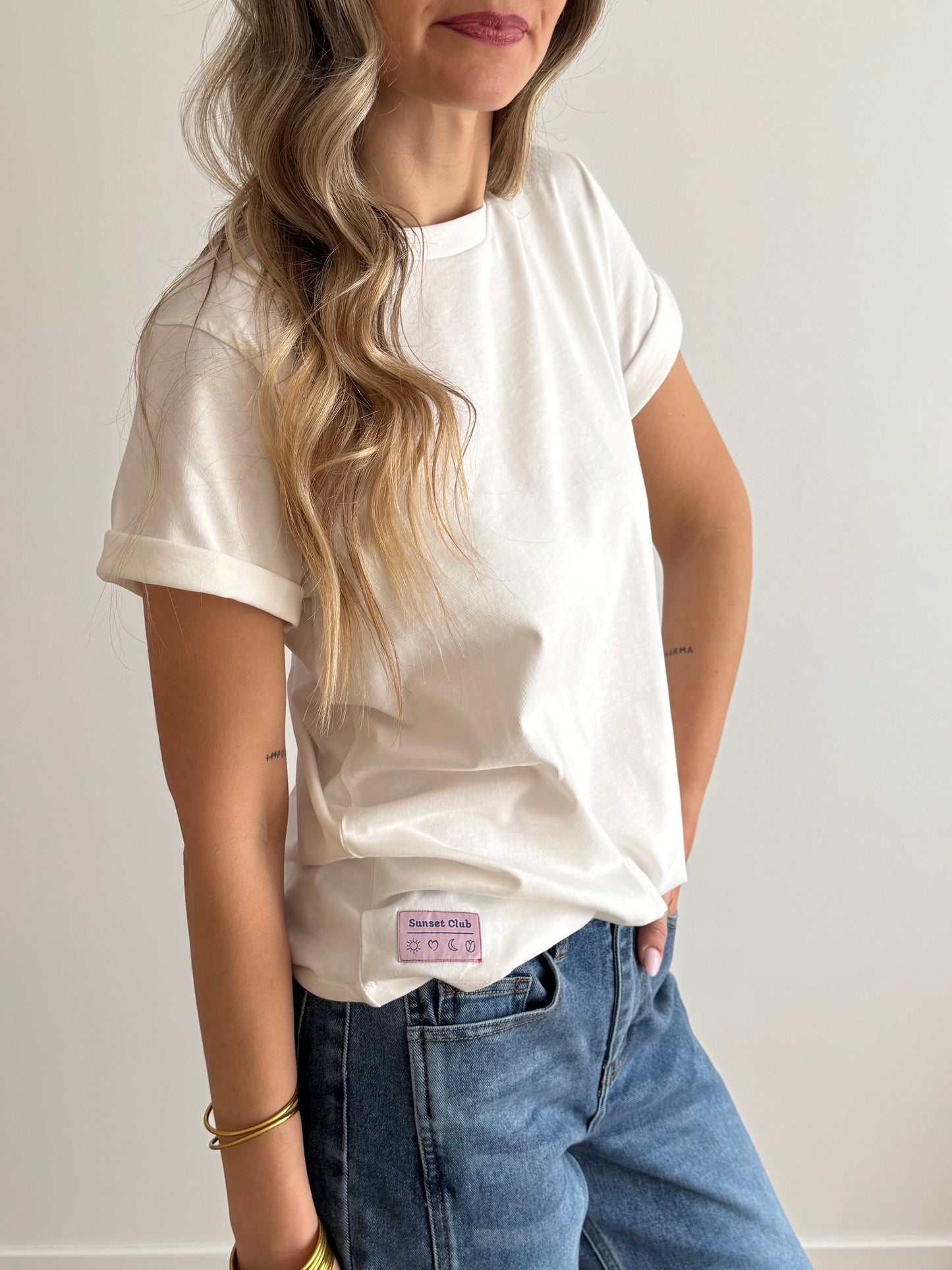 T-Shirt Labette Blanc