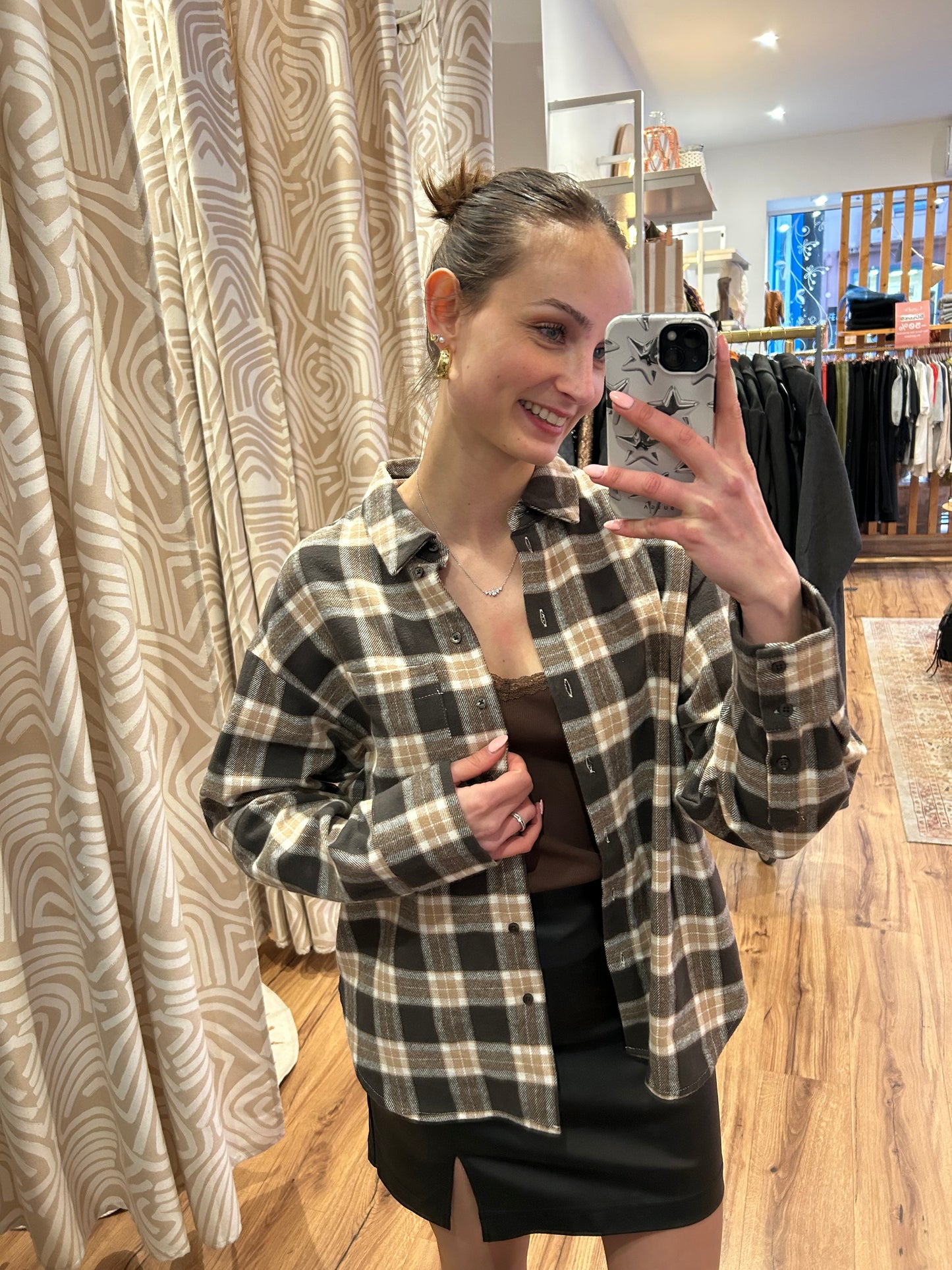 Chemise à carreaux OBJPETRA