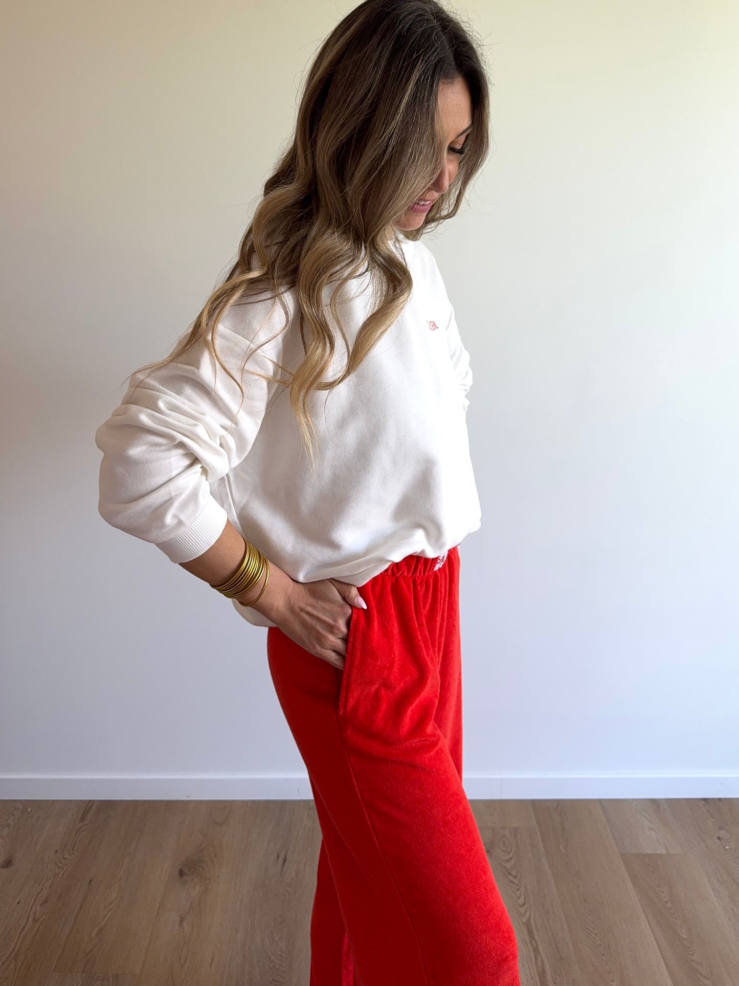 Pantalon LILOU soleil éponge orange