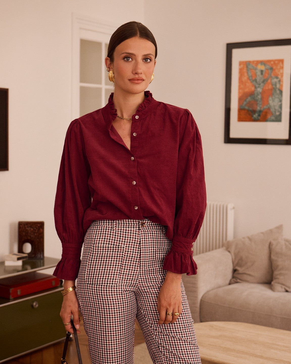 Chemise Leontine - Bordeaux