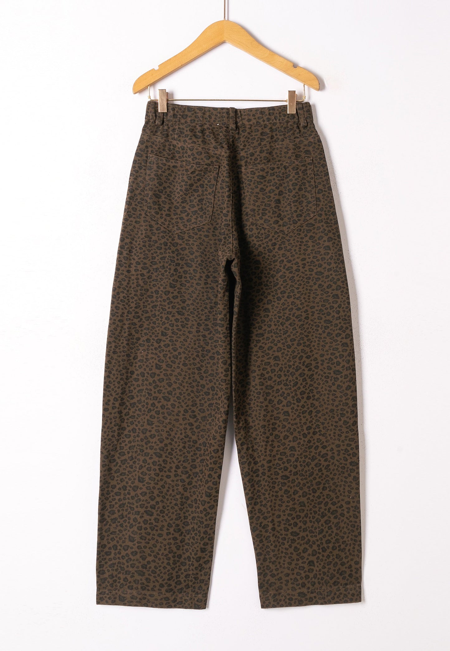 Pantalon barrel Léopard