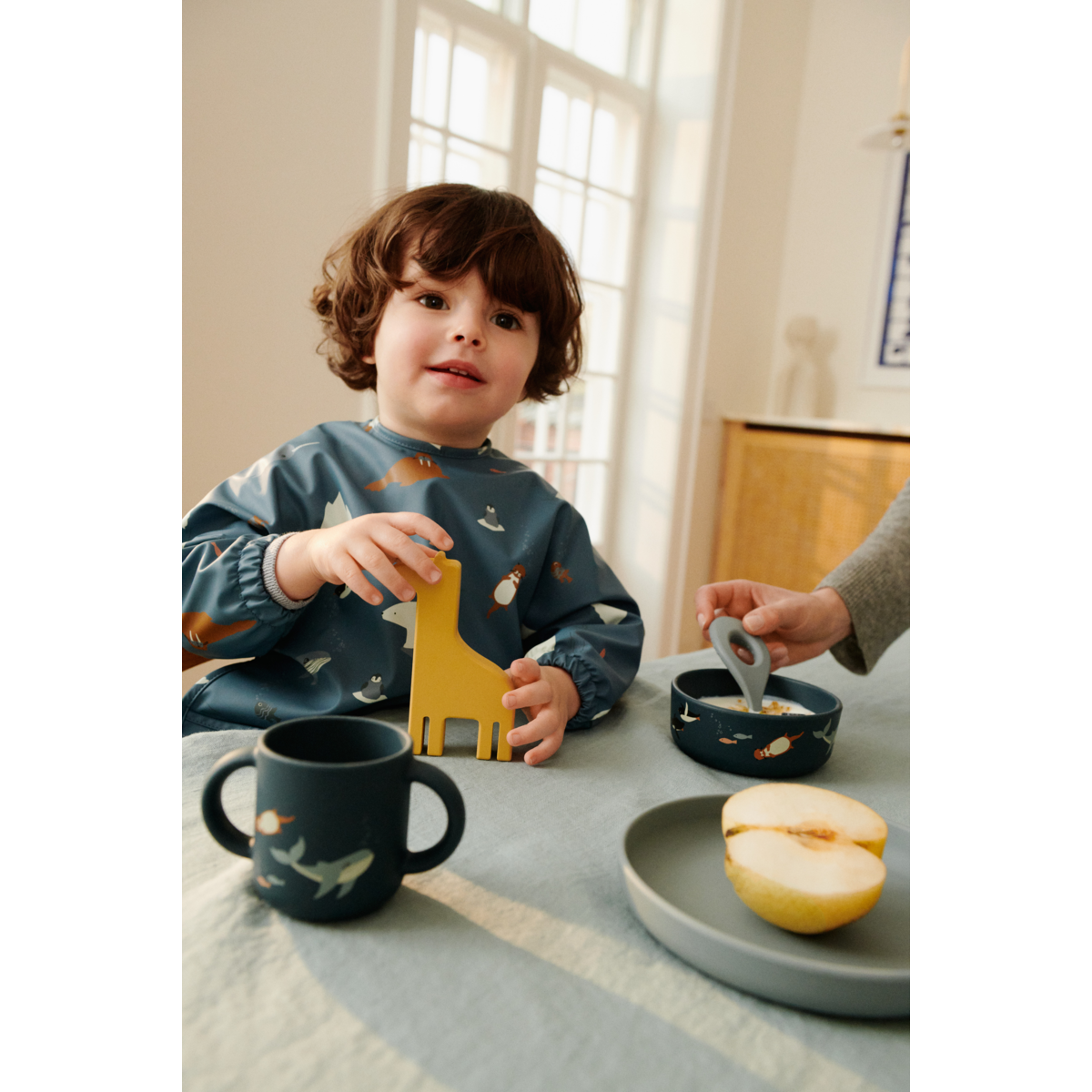 Vivi printed tableware set - artic sea