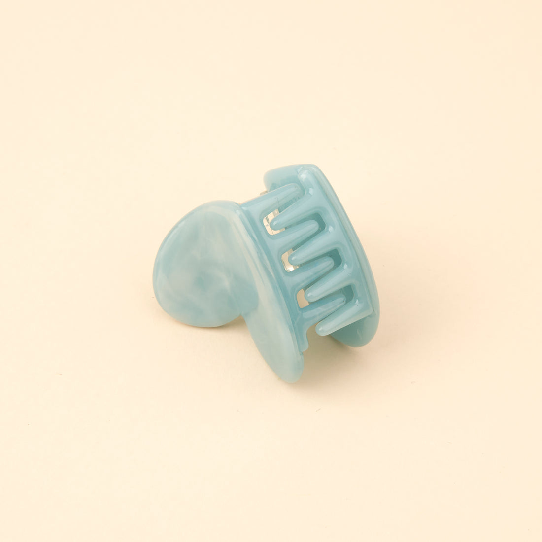 Mini pince à cheveux Cœur Bleu
