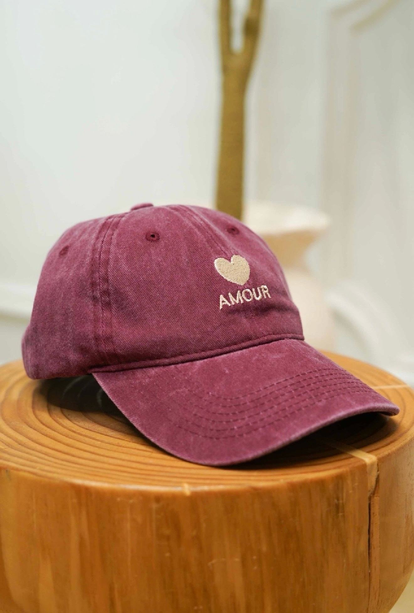 Casquette Amour Bordeaux