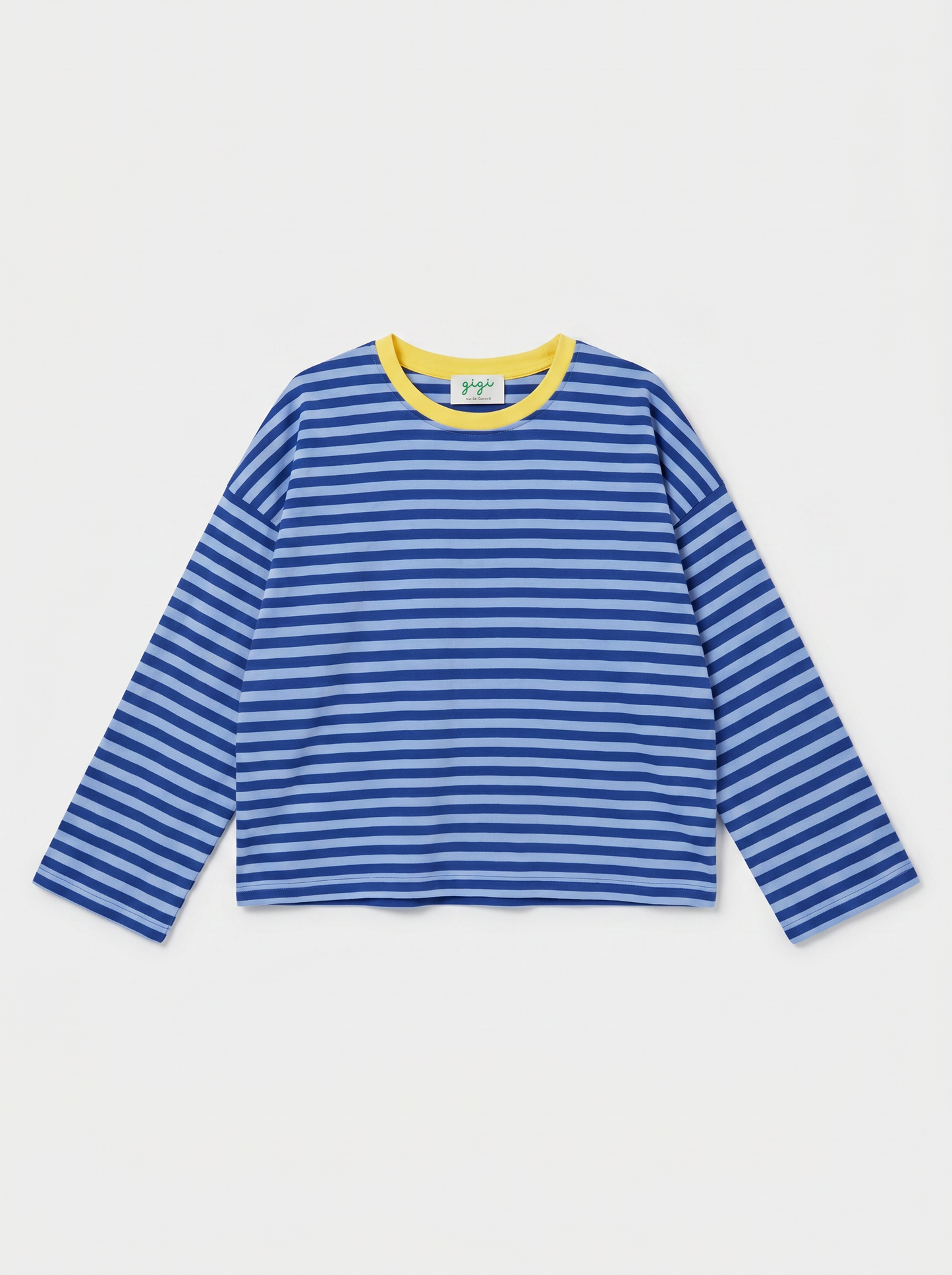 T-Shirt manches longues rayures Bleu royal