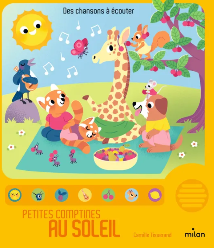 LIVRE SONORE PETITES COMPTINES DU SOLEIL