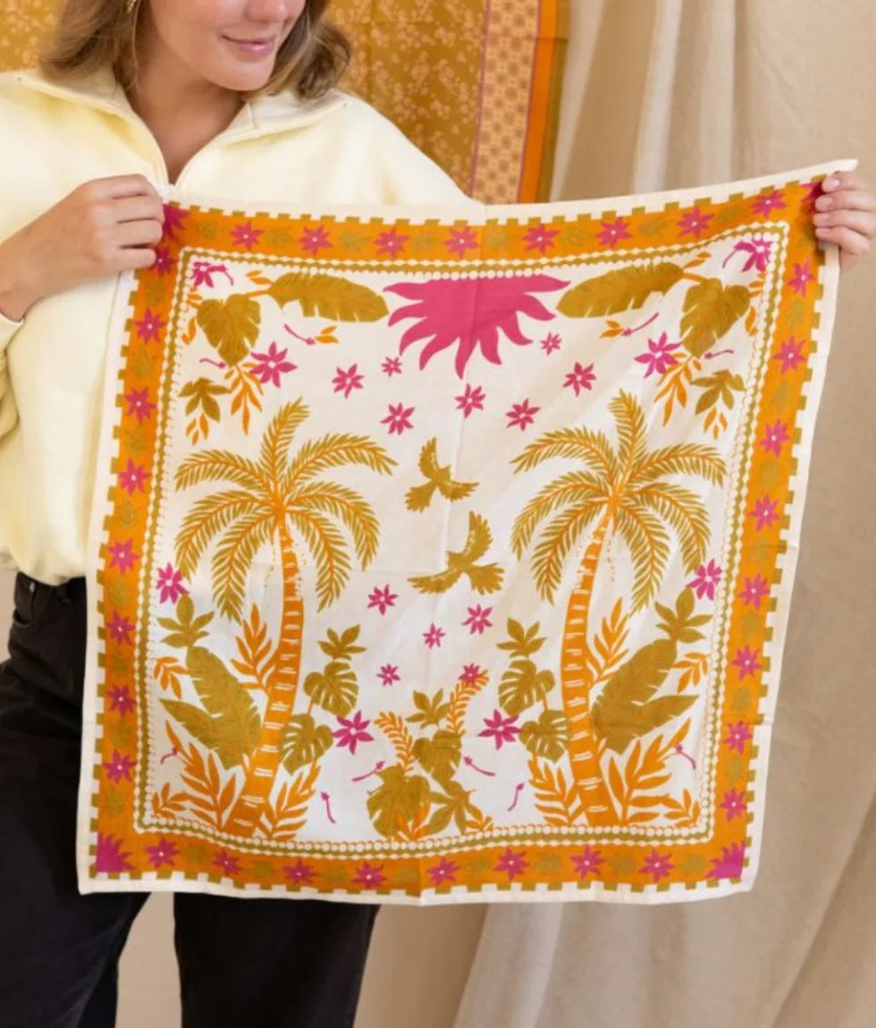 Foulard moyen - Tropical spirit Terracotta