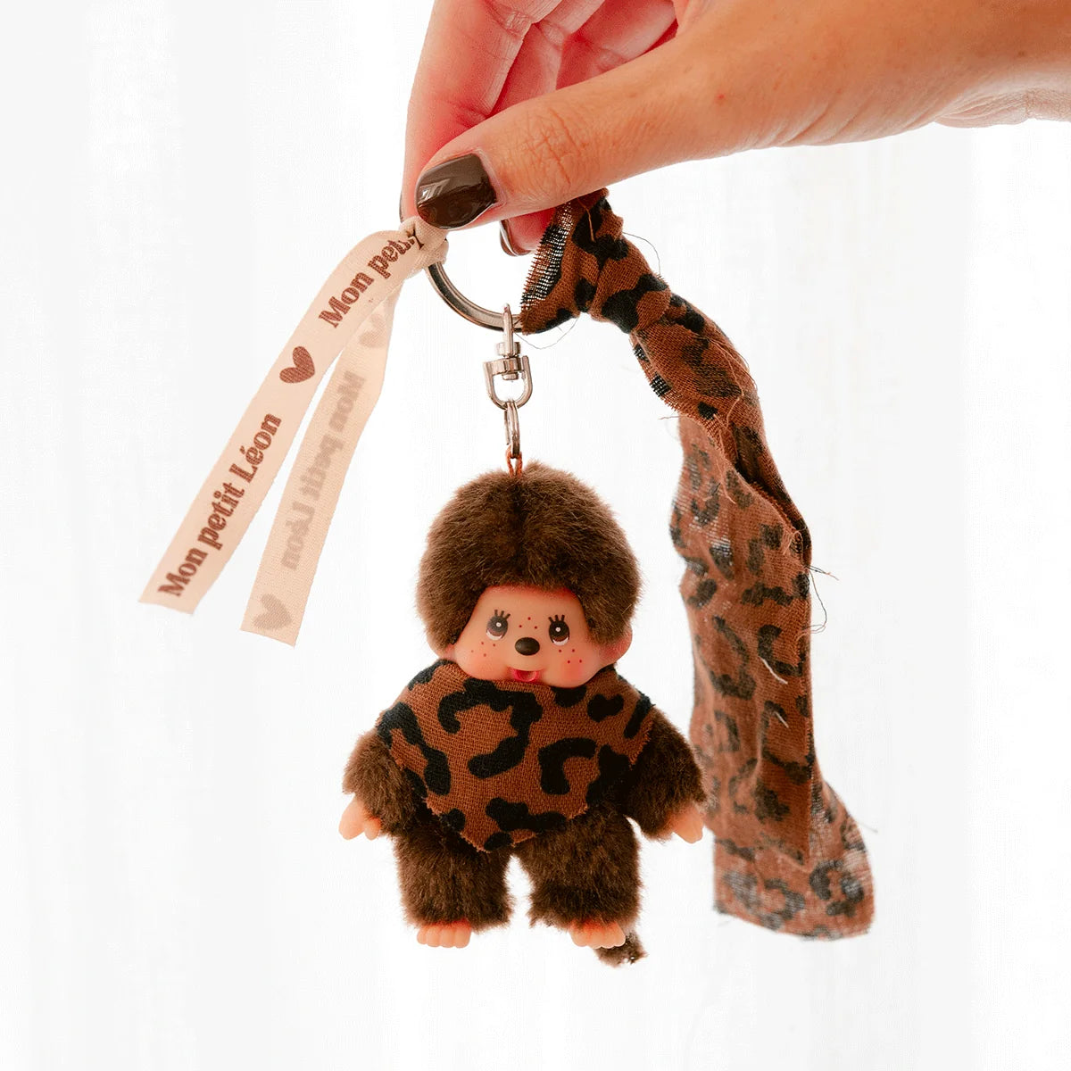 Porte clés grigri Kiki - Lulu Léopard Marron