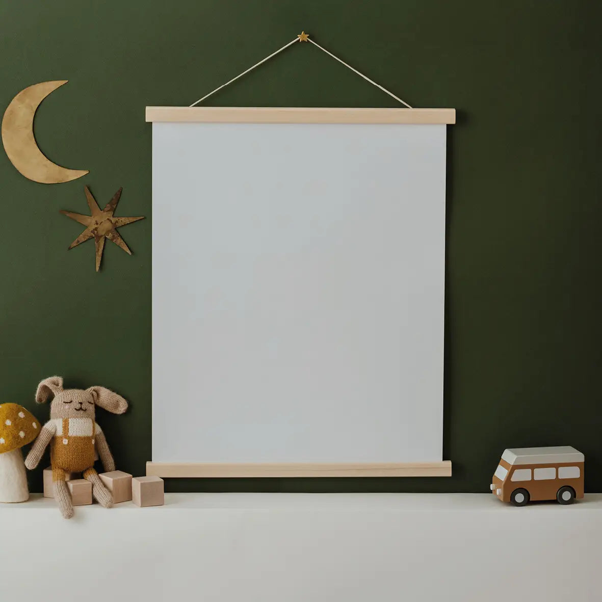 Porte-affiche en pin