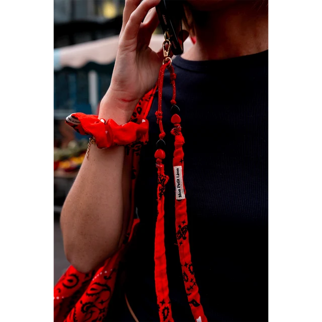 Sangle de Téléphone Bandana Rouge