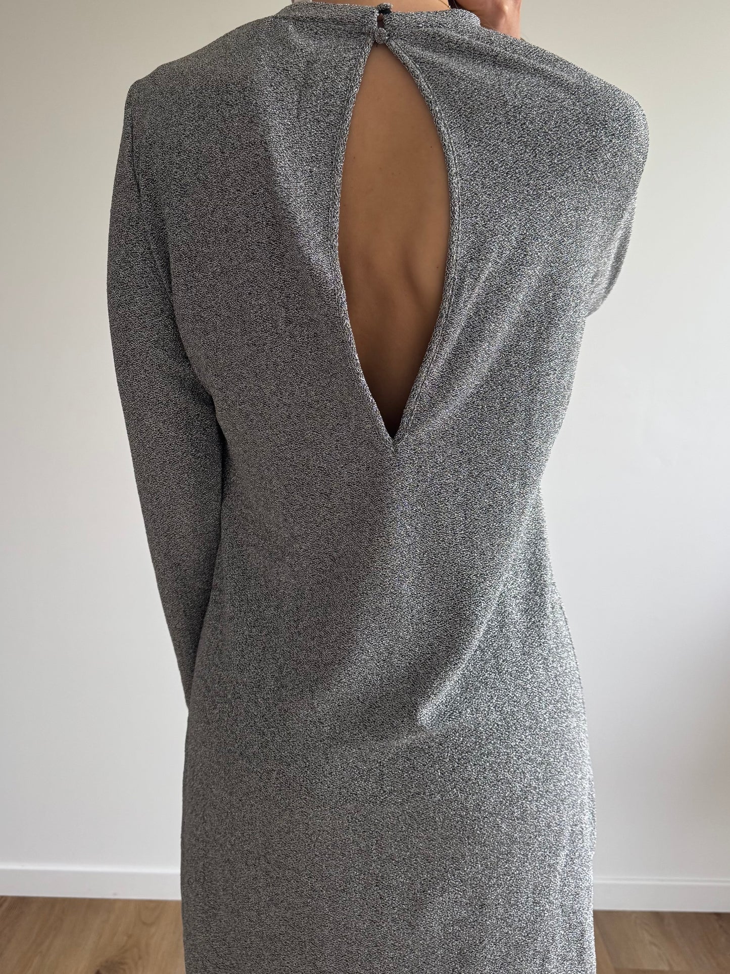 Robe courte argent FILIPA