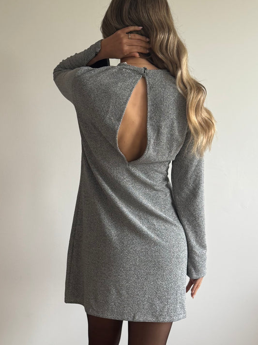 Robe courte argent FILIPA