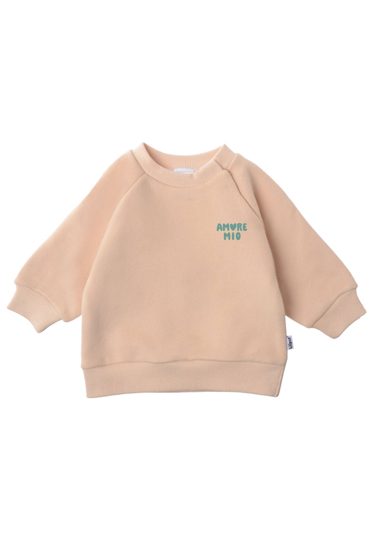 Sweat-shirt beige avec imprimé « Amore Mio »