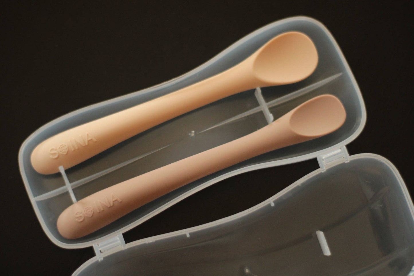 Set de cuillères pour diversification alimentaire Taupe