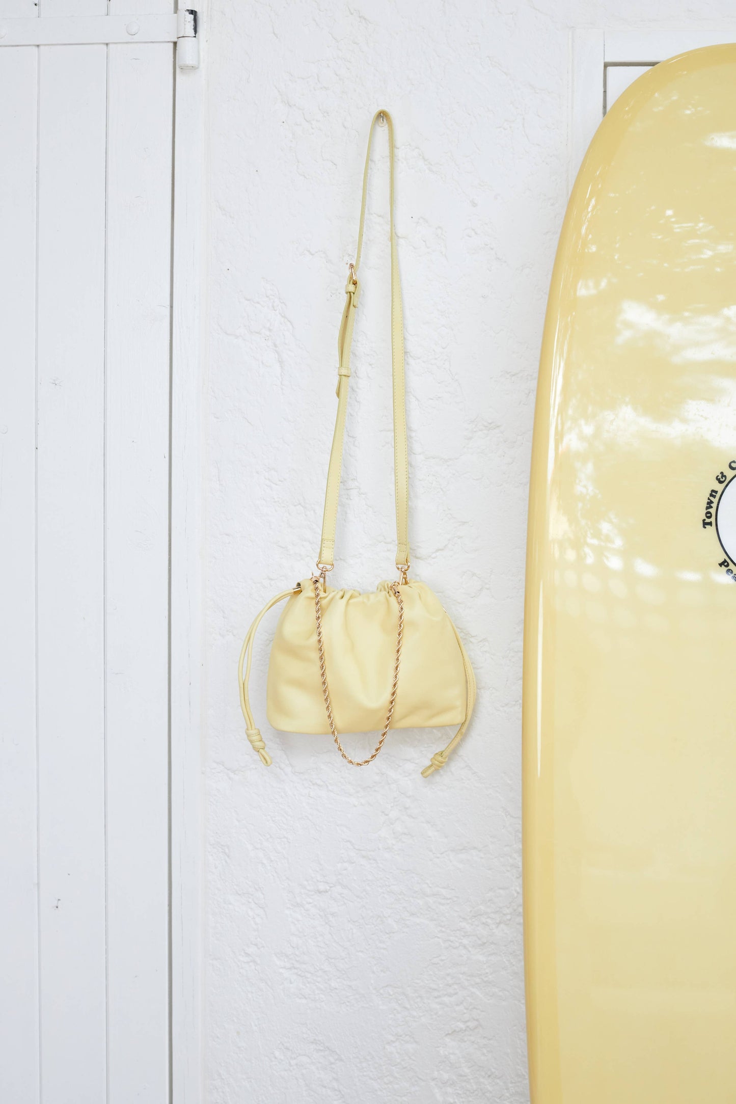 SAC CUIR LISSE TESSA CITRON