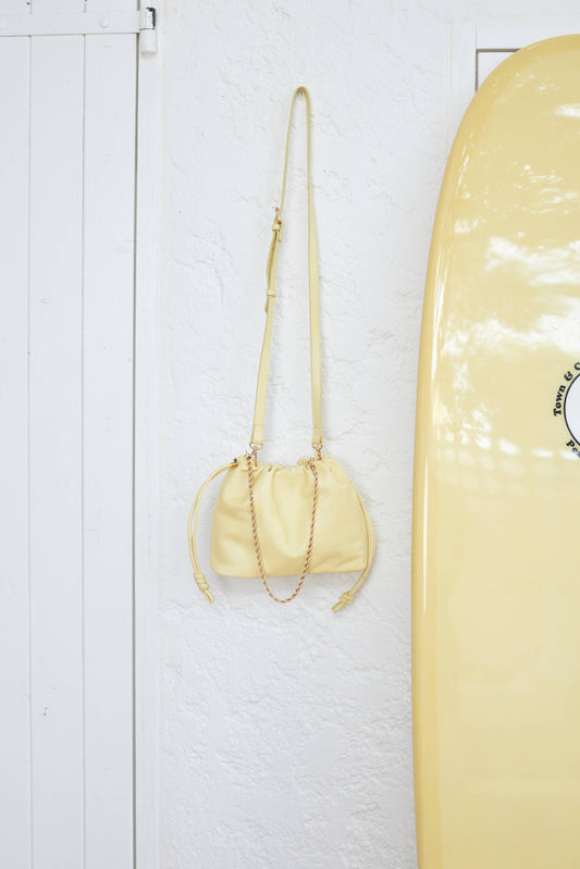 SAC CUIR LISSE TESSA CITRON