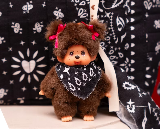 Porte clés grigri Kiki - Gigi Bandana Noir