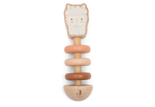Hochet en bois Alpaca Paco