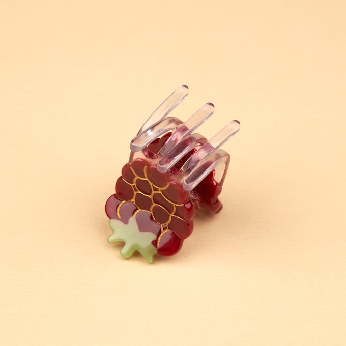 Mini pince à cheveux Framboise