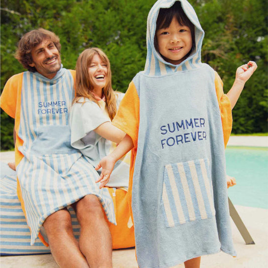 Ponchos éponge Summer Forever Bleu