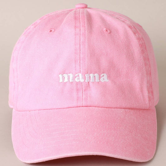 Casquette de baseball en coton brodée « mama »