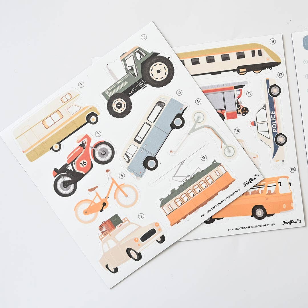 Jeu de magnets – Les transports terrestres