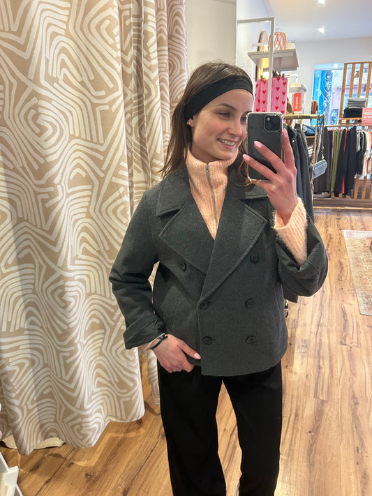 Trench court gris OBJKEILY