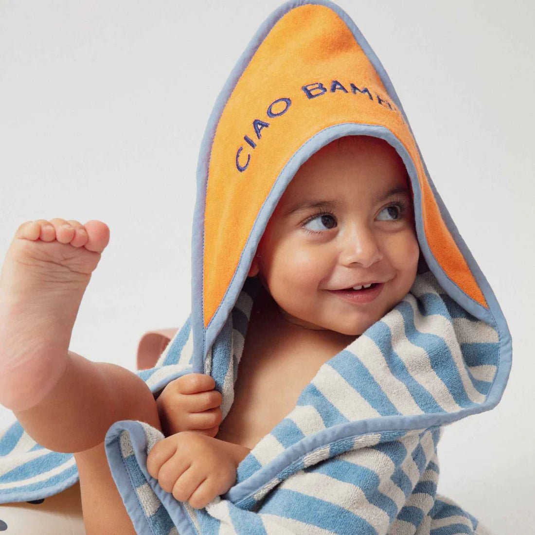 Serviette bébé Ciao Bambino - Éponge Bleu