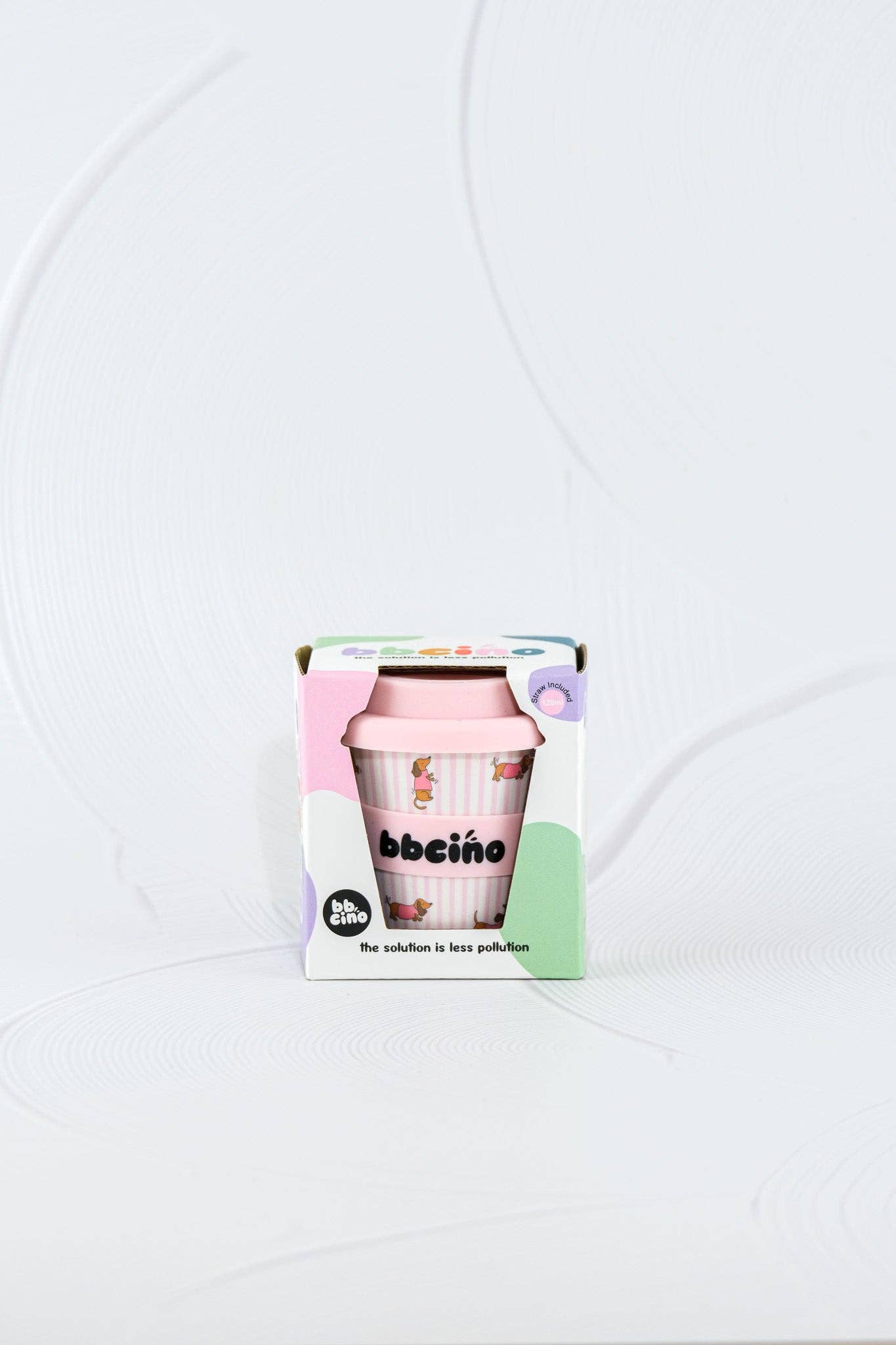 Tasse Babycino Teckel Rose - 120ml