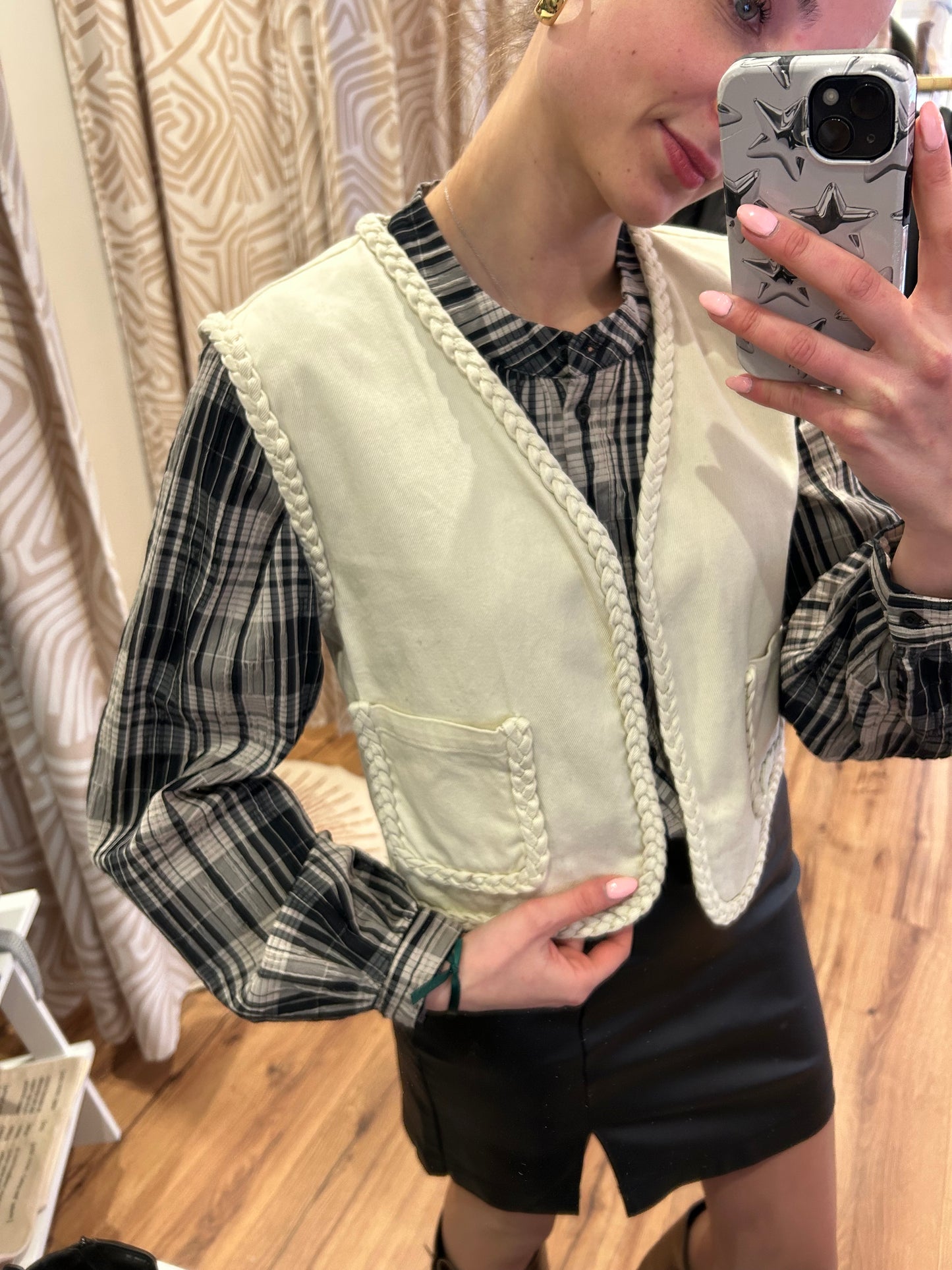 Gilet sans manches tréssés IHJALIA