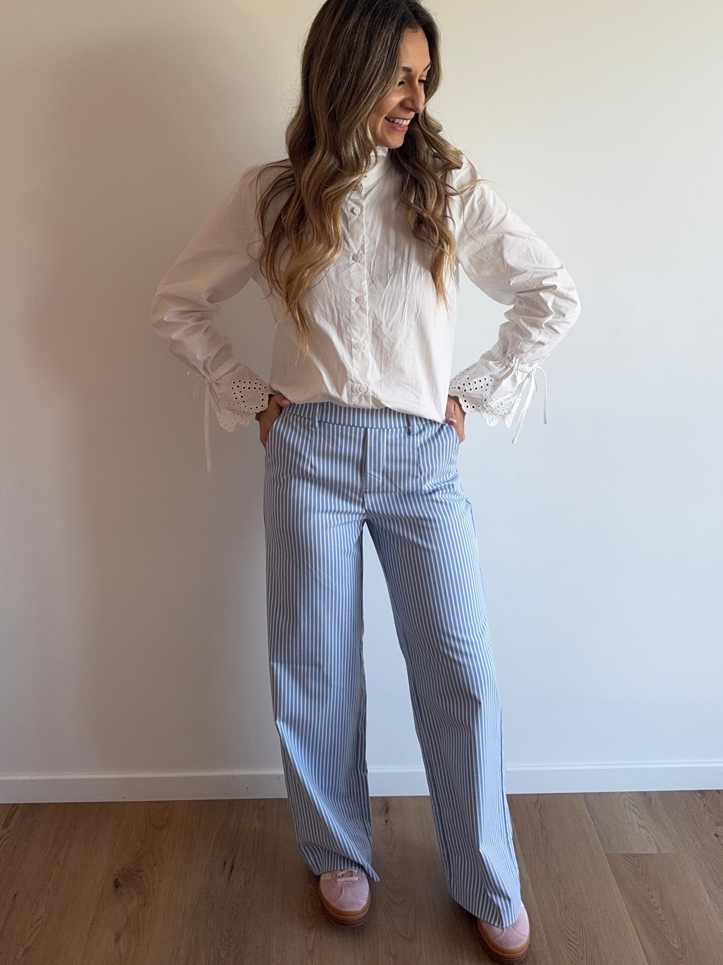 Pantalon Lisa wide Cornflower