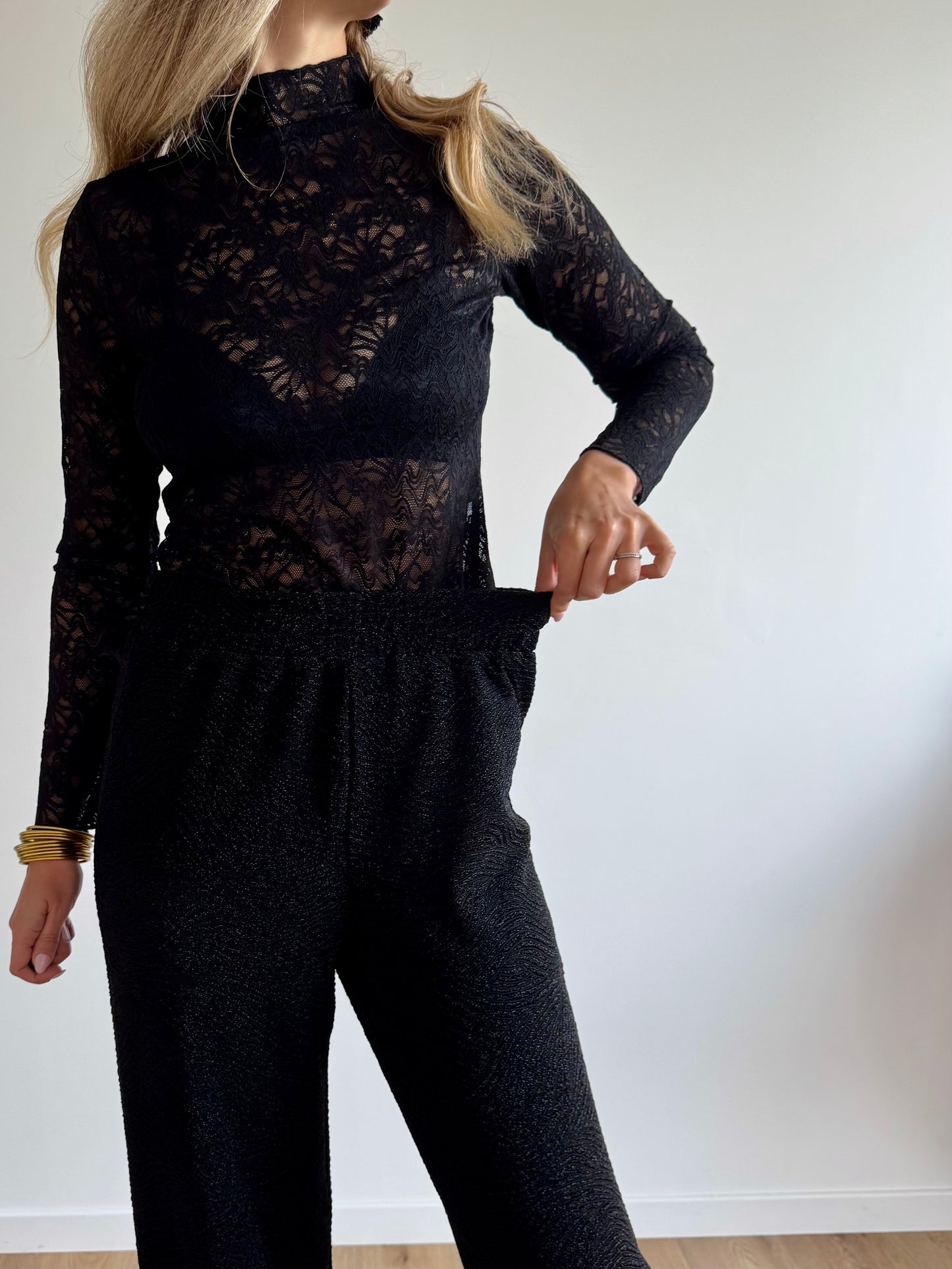 Pantalon noir pailletté INAREEN