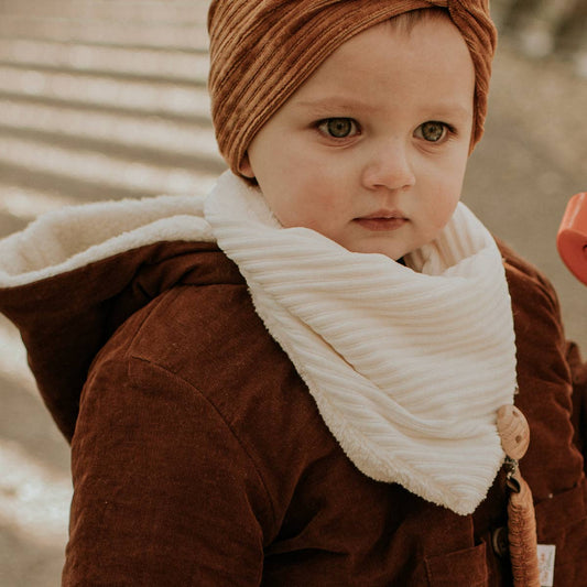 Cache-cou velours écru
