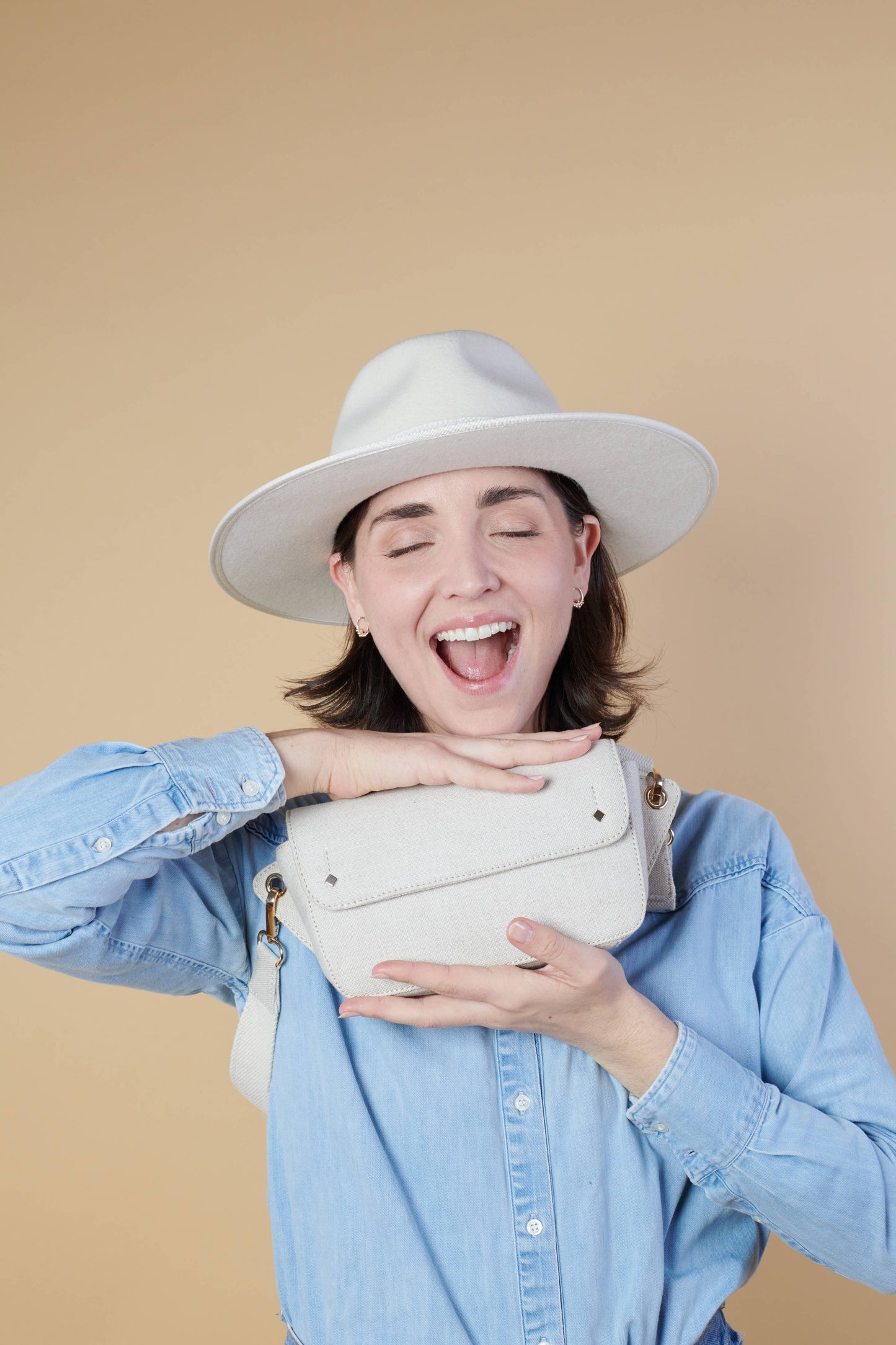 SAC BANANE COTON LIN EMILIE
