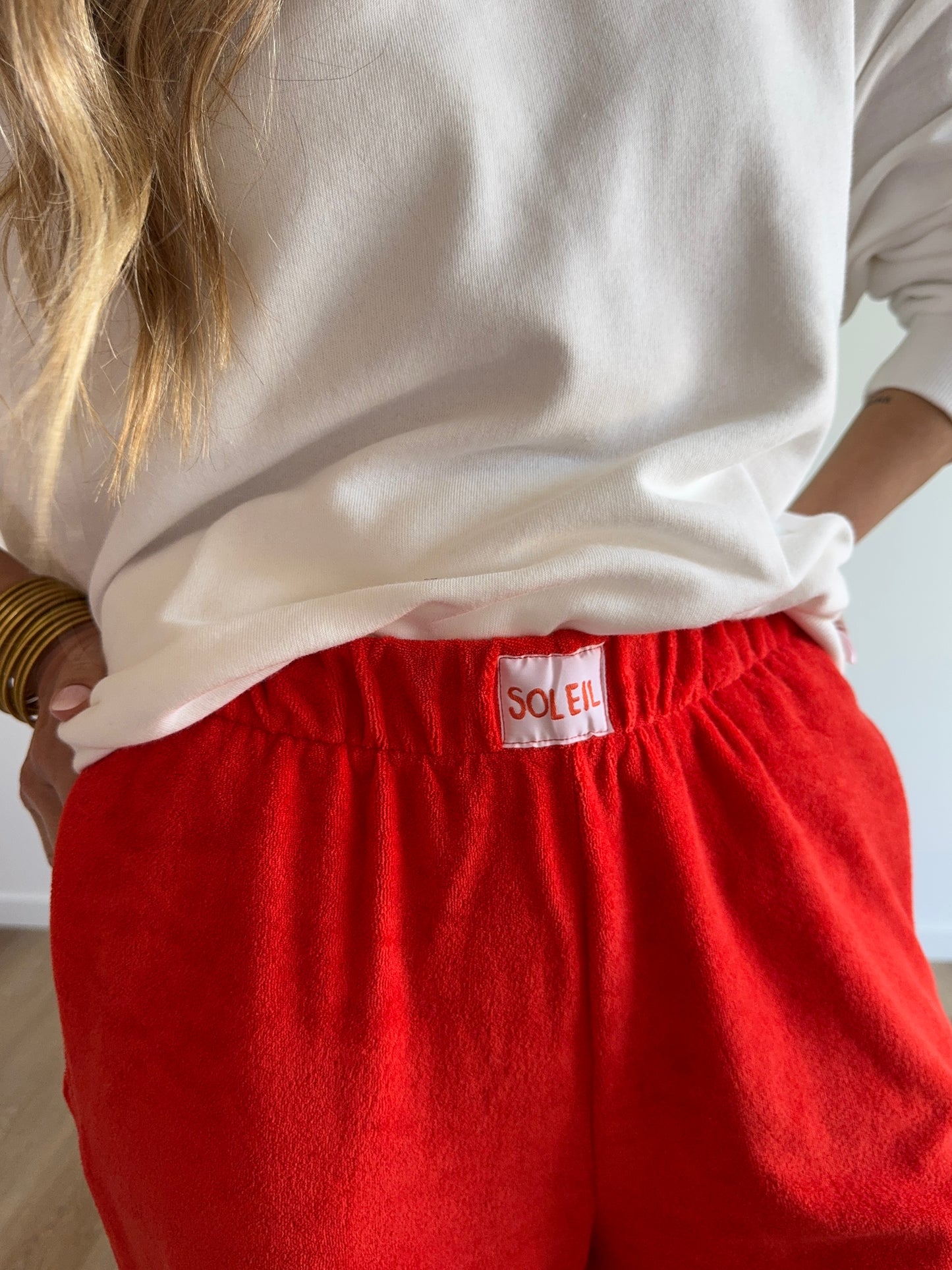 Pantalon LILOU soleil éponge orange
